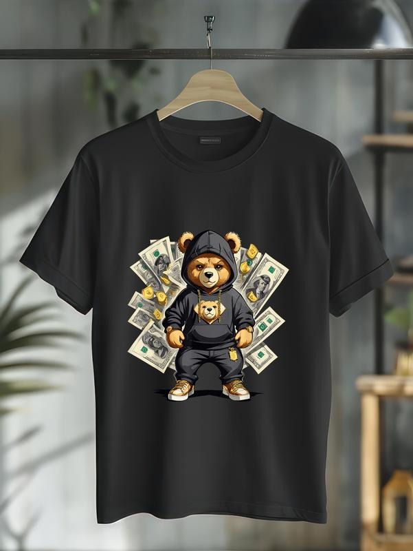 Cotton Teddy Bear Hustler Buisness Dollar Street - Adult & Kids T-Shirts, Sweatshirts & Hoodies apparel design preview 1