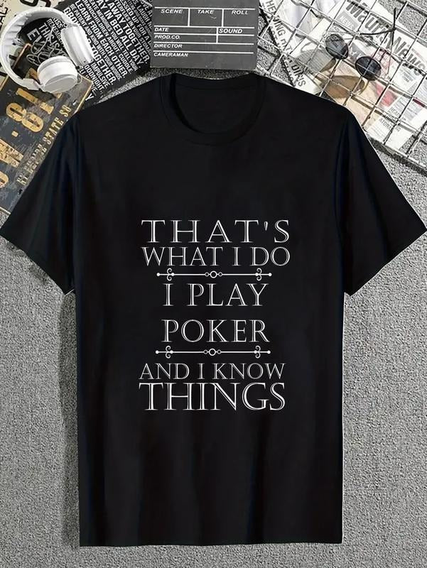Cotton That'S What I Do Play Poker Funny Card - Adult & Kids T-Shirts, Sweatshirts & Hoodies apparel design preview 1