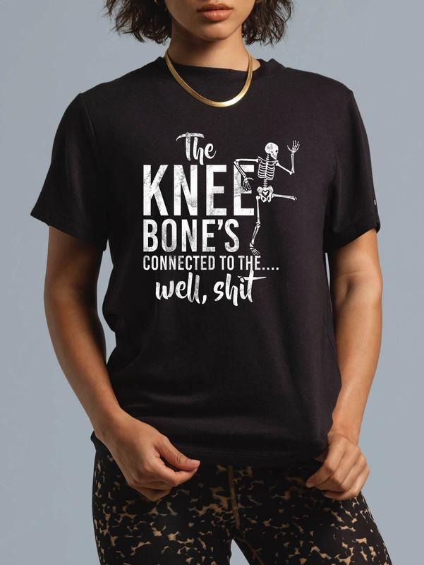 Cotton Knee Bone'S Connected Well Shit Amputee Casual - Adult & Kids T-Shirts, Sweatshirts & Hoodies apparel design preview 1