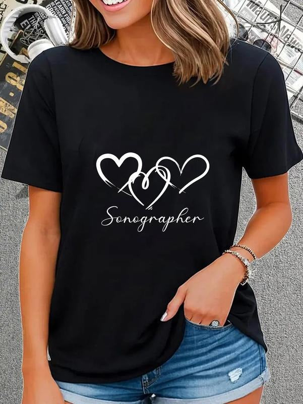 Cotton Black Sonography Diagnostic Small Classic Fit - Adult & Kids T-Shirts, Sweatshirts & Hoodies apparel design preview 1