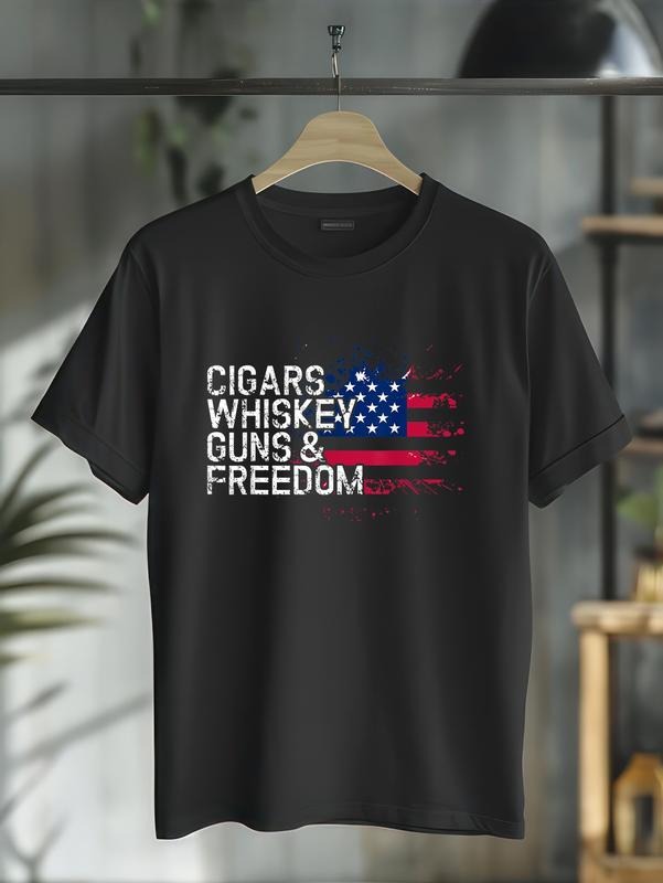Cotton Whiskey Guns Freedom Casual - Adult & Kids T-Shirts, Sweatshirts & Hoodies apparel design preview 1