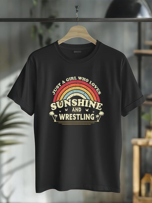 Cotton Wrestling Girl Who Loves Sunshine Casual - Adult & Kids T-Shirts, Sweatshirts & Hoodies apparel design preview 1