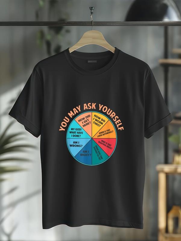 Cotton You May Ask Yourself Once Lifetime Pie Chart - Adult & Kids T-Shirts, Sweatshirts & Hoodies apparel design preview 1