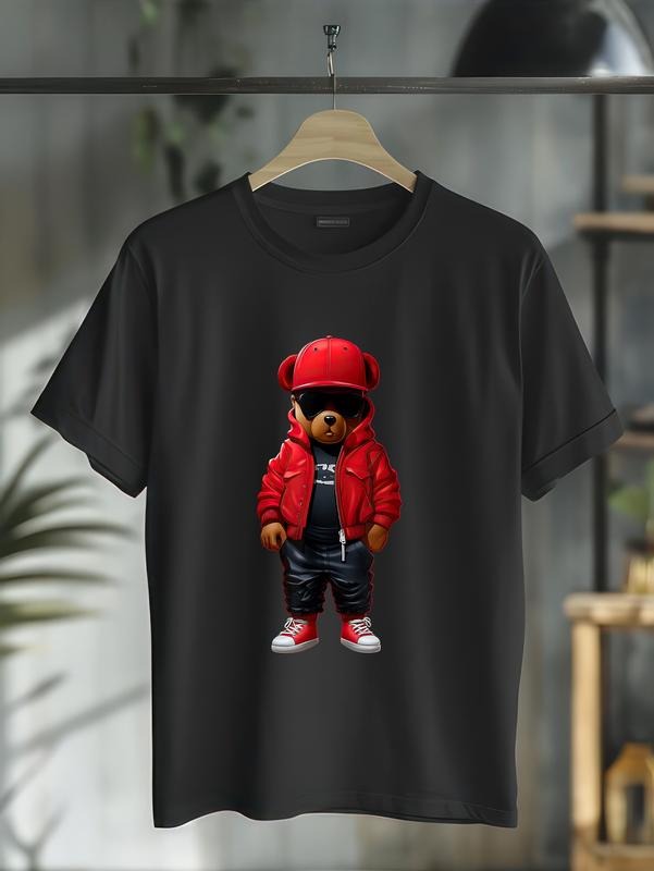 Cotton Teddy Rap Bear Hip Hop Casual - Adult & Kids T-Shirts, Sweatshirts & Hoodies apparel design preview 1