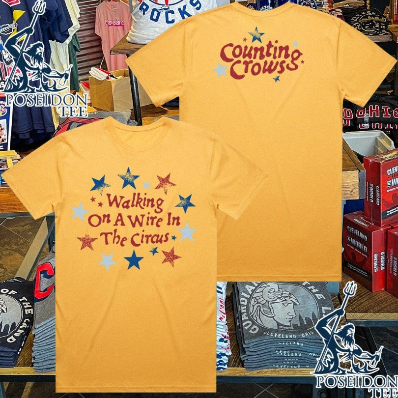 Counting Crows Walking On A Wire In The Circus - Adult & Kids T-Shirts, Sweatshirts & Hoodies apparel design preview 1