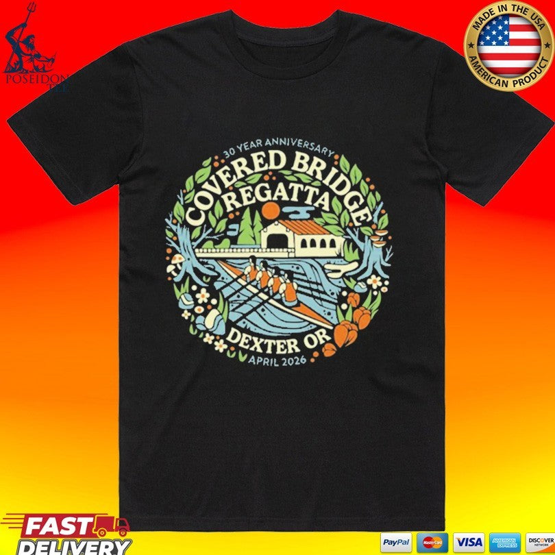 Covered Bridge Regatta Dexter Or April 2026 - Adult & Kids T-Shirts, Sweatshirts & Hoodies apparel design preview 1