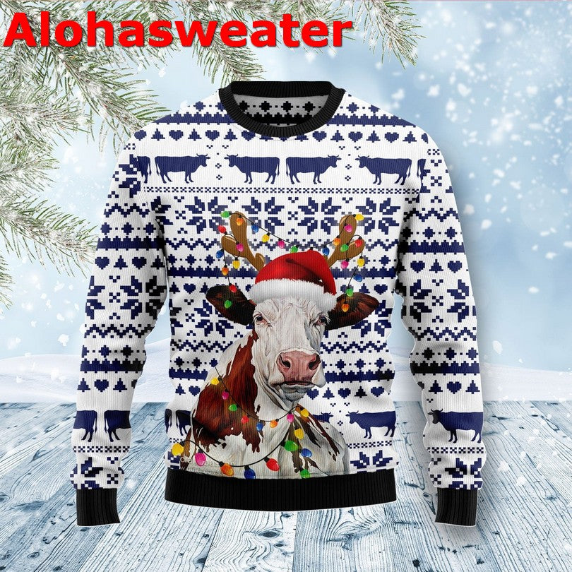 Cow Christmas reunion Christmas Sweater - Holiday Gift product image