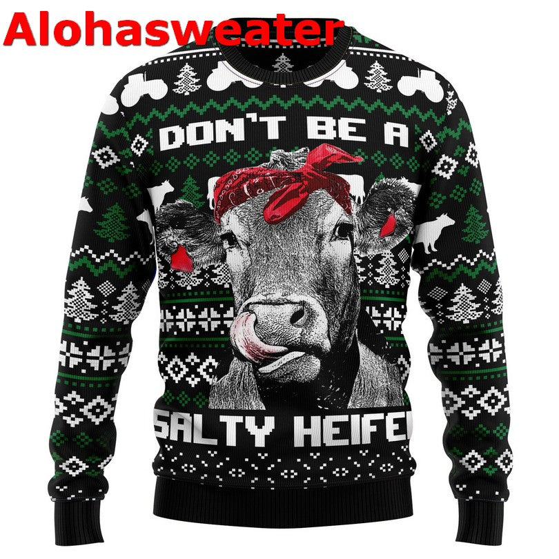 Cow Heifer Ugly Christmas Sweater - Holiday Gift product image 3