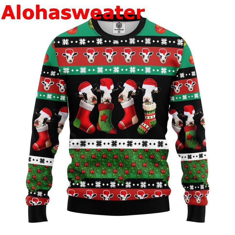 Cow Heifer Ugly Christmas Sweater - Holiday Gift product image 2