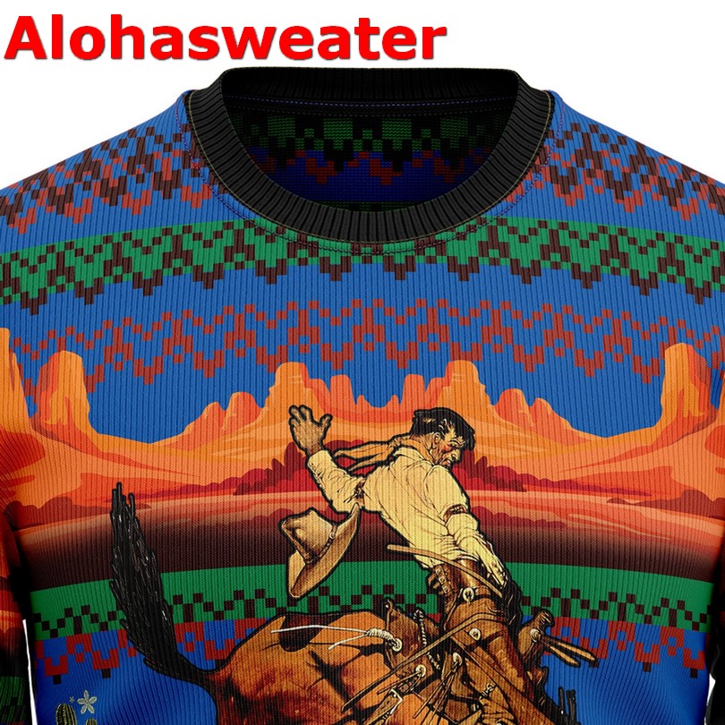 Cowboy desert Christmas Sweater - Holiday Gift product image 2