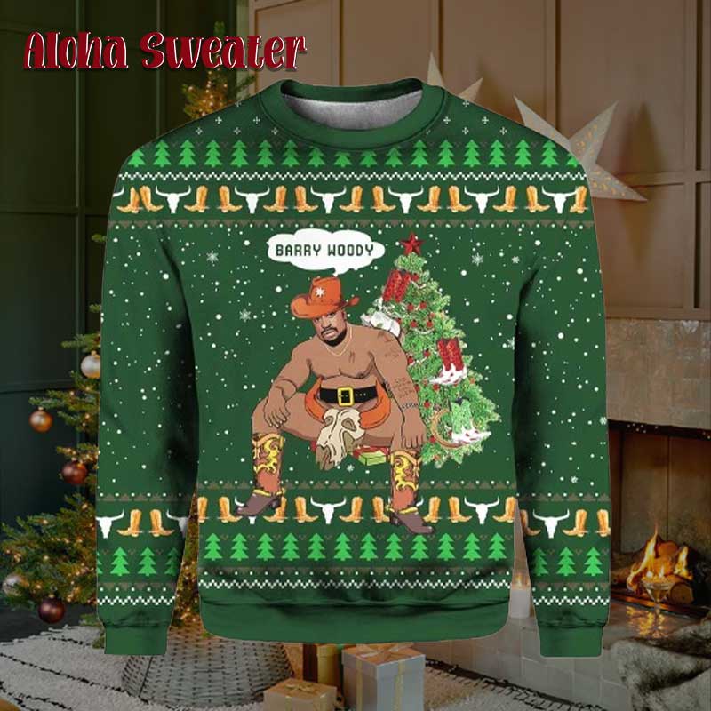Big Package Barry Wood Meme Ugly Christmas Sweater - Holiday Gift product image 2