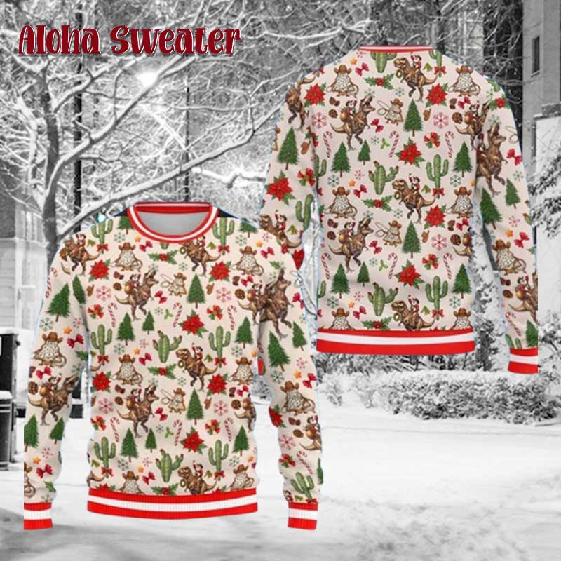 Frog Hands Off Coffee Cowboy Ugly Christmas Sweater - Holiday Gift product image 5