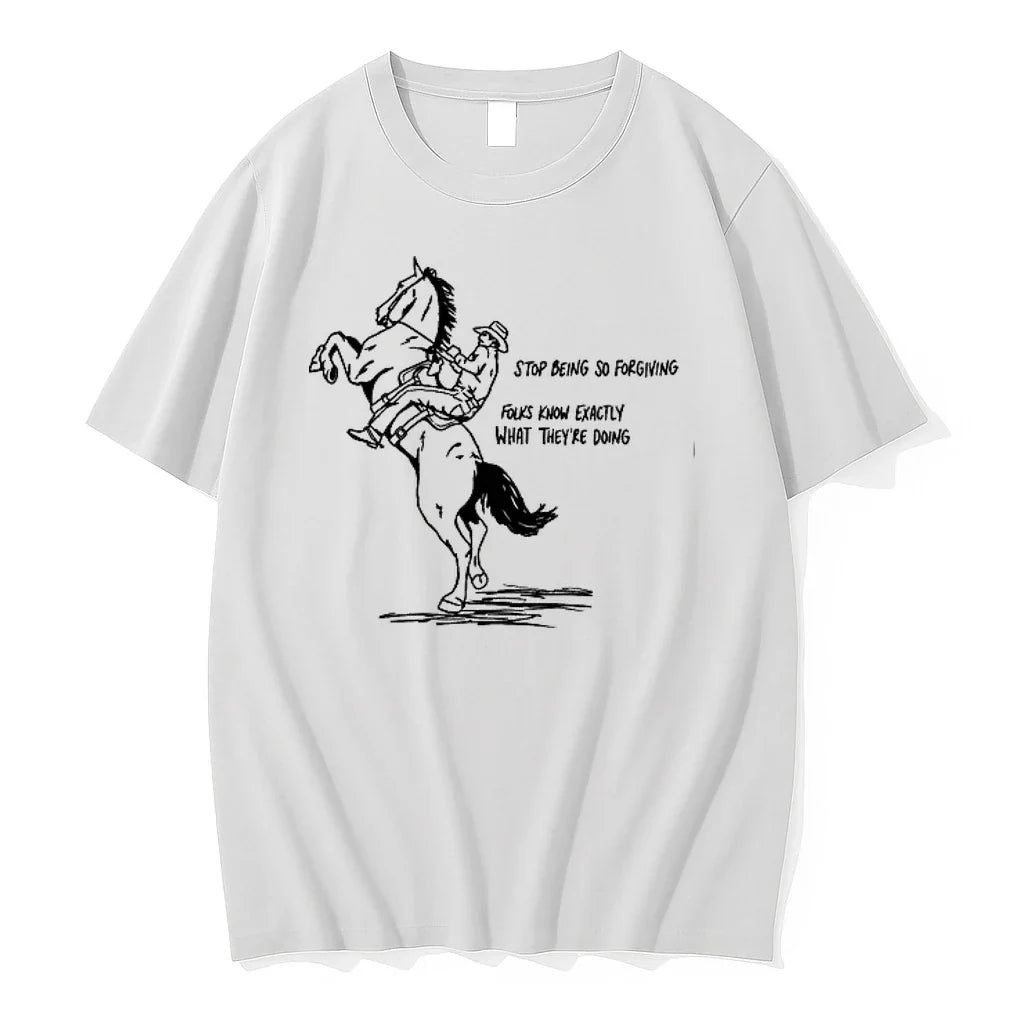 Cowboy Stop Being So For Giving Folks Know Exactly - Adult & Kids T-Shirts, Sweatshirts & Hoodies apparel design preview 1