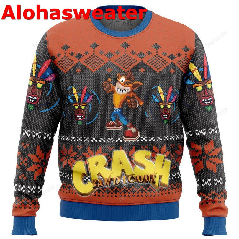 Crash bandicoot Christmas Sweater - Holiday Gift product image