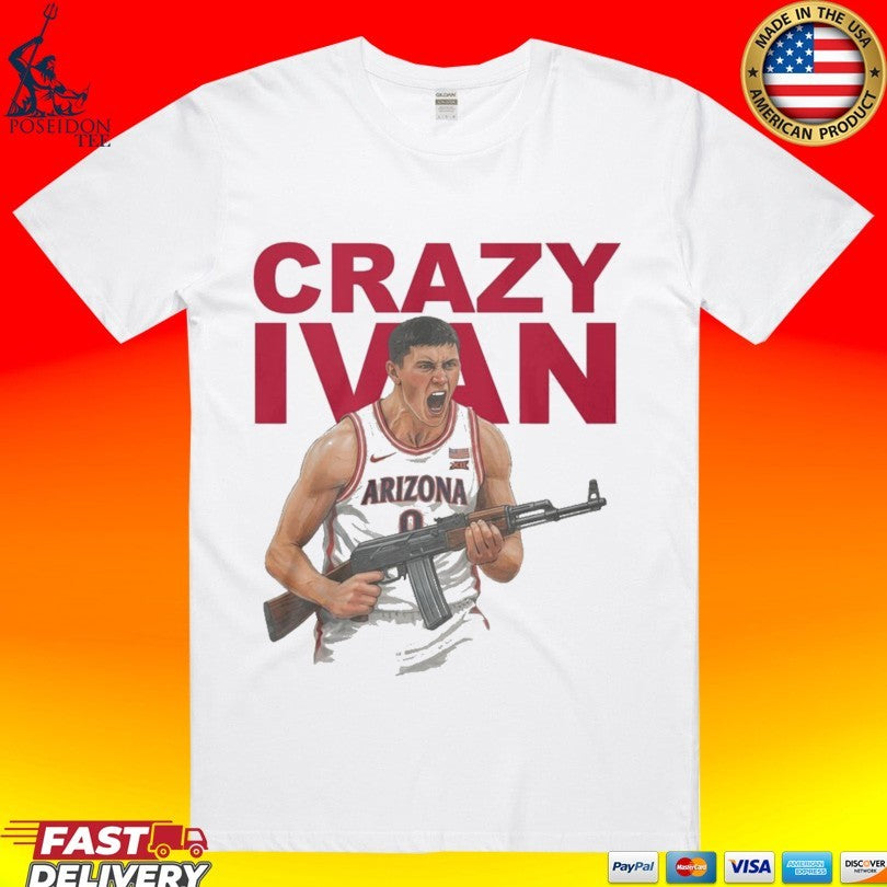 Crazy Ivan Kharchenkov Arizona Wildcats - Adult & Kids T-Shirts, Sweatshirts & Hoodies apparel design preview 1