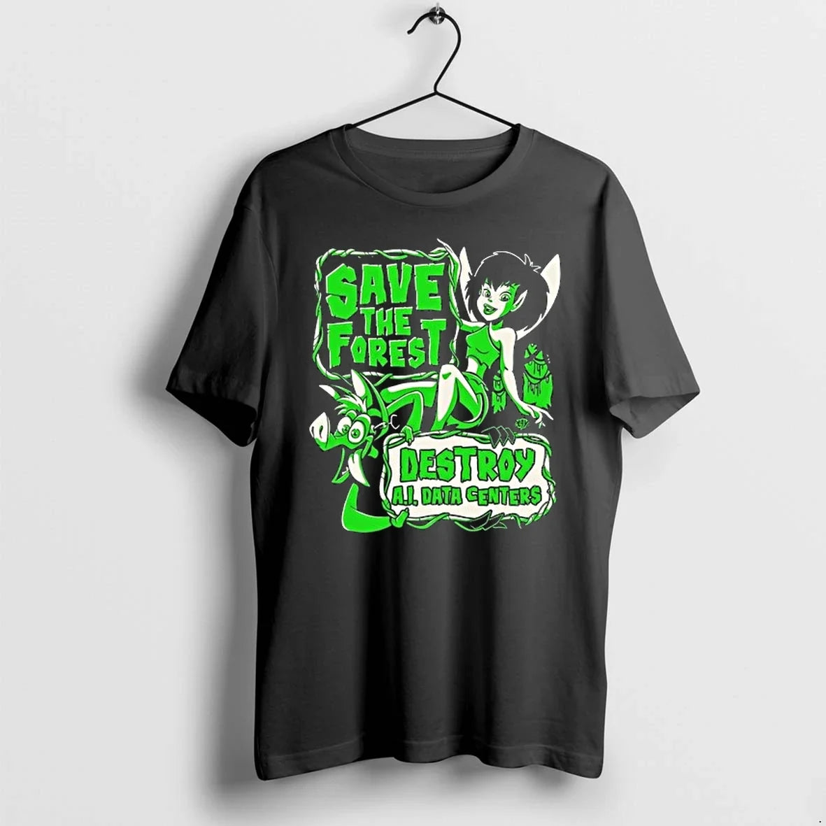 Crysta Save The Forest Destroy Ai Data Centers 0 - Adult & Kids T-Shirts, Sweatshirts & Hoodies apparel design preview 1