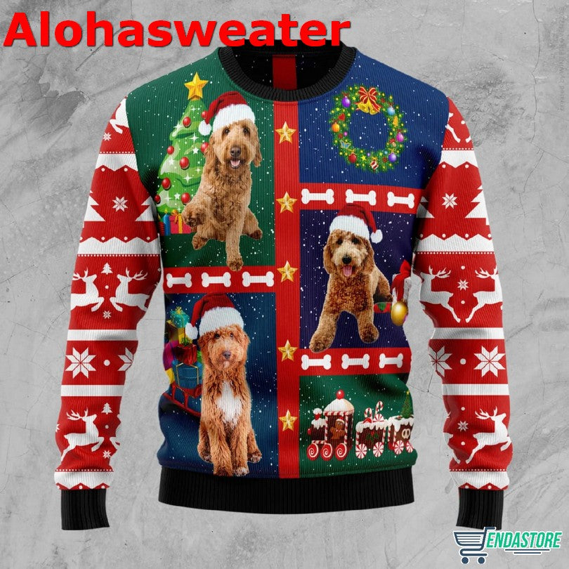 Cute Golden Retriever Christmas Sweater - Holiday Gift product image 2