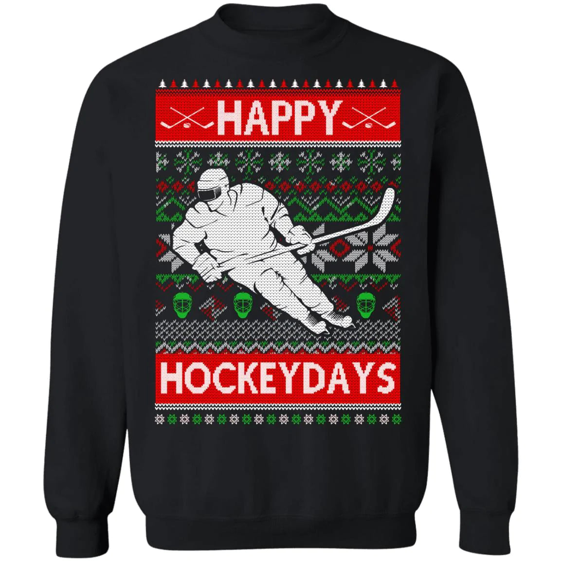 Happy hockeydays ice Christmas Sweater - Holiday Gift product image 2