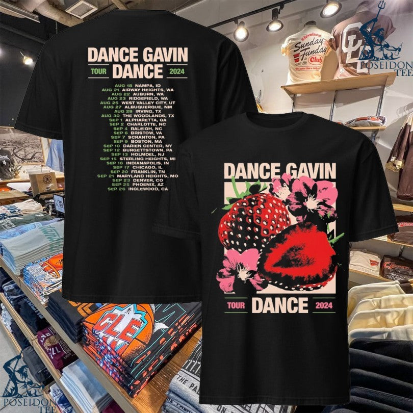 Dance Gavin Strawberry Blossom 2024 Tour Itin - Adult & Kids T-Shirts, Sweatshirts & Hoodies apparel design preview 1