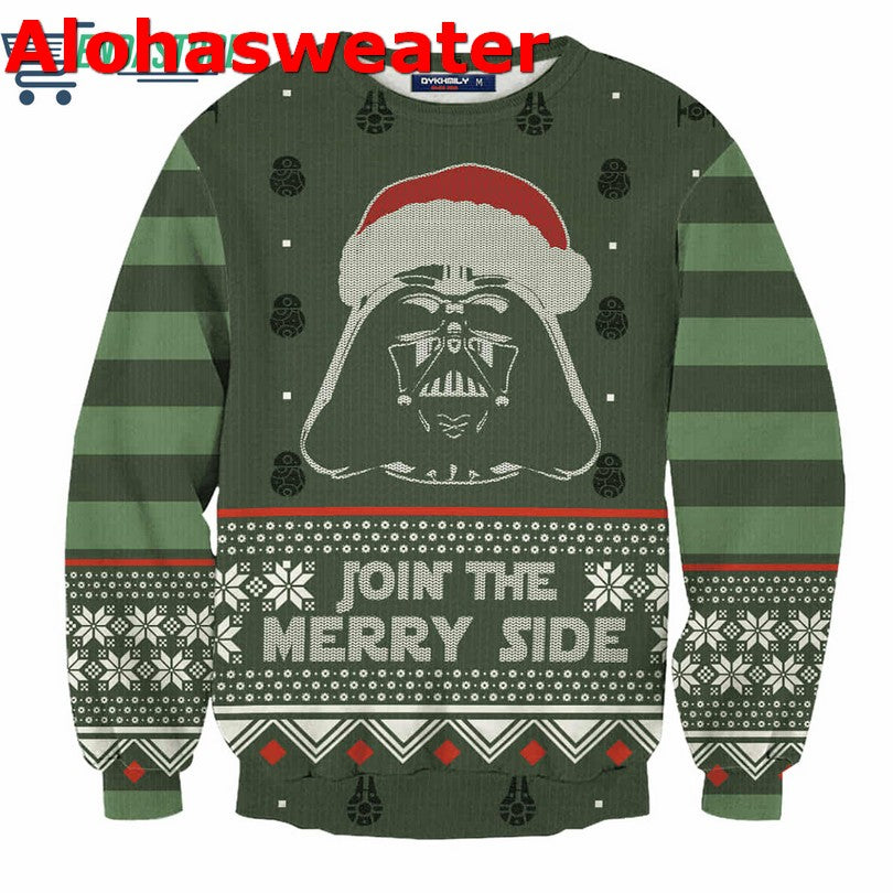 Darth Vader join the merry side Christmas Sweater - Holiday Gift product image