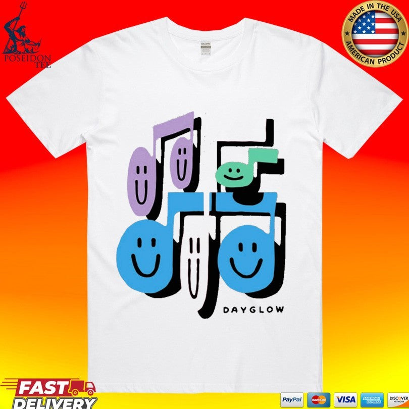 Dayglow Music Notes - Adult & Kids T-Shirts, Sweatshirts & Hoodies apparel design preview 1