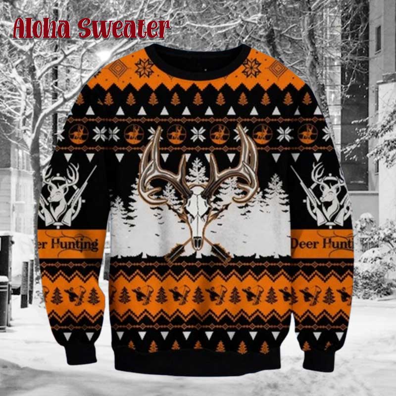 Deer Hunter Huntmas Hunting Ugly Christmas Sweater - Holiday Gift product image 2