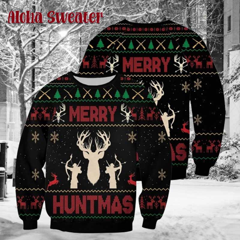 Huntmas Deer Christmas Ugly Christmas Sweater - Holiday Gift product image 5