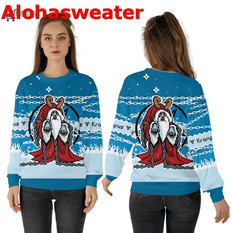 Demon Krampus Christmas Sweater - Holiday Gift product image 4