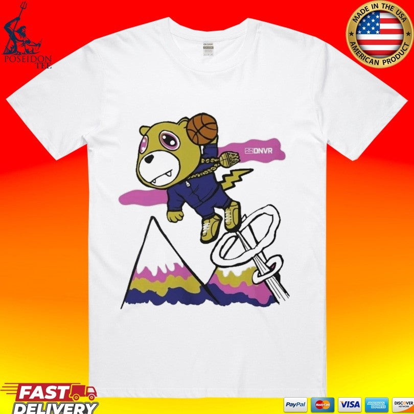 Denver Nuggets Dnvr Flying Mascot - Adult & Kids T-Shirts, Sweatshirts & Hoodies apparel design preview 1
