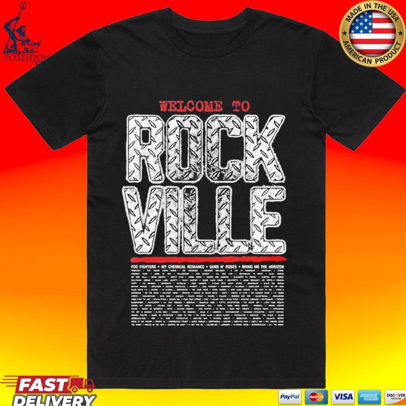 Diamond Plate Welcome To Rockville Daytona Beach FL - Adult & Kids T-Shirts, Sweatshirts & Hoodies apparel design preview 1