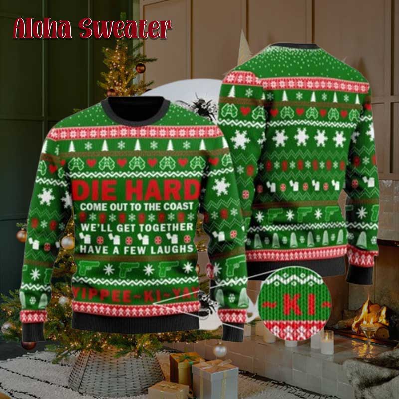 Die Hard Nakatomi Plaza Building Ugly Christmas Sweater - Gift Idea product image 2