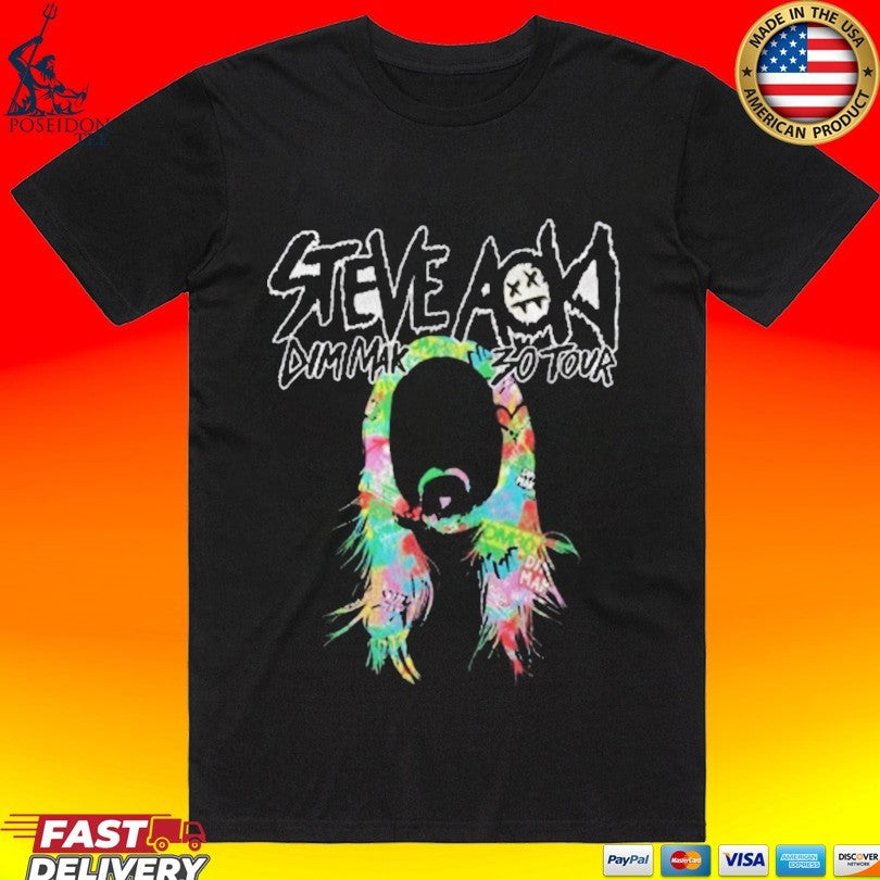 Dim Mak Collection Steve Aoki Silo Dm30 Tour - Adult & Kids T-Shirts, Sweatshirts & Hoodies apparel design preview 1