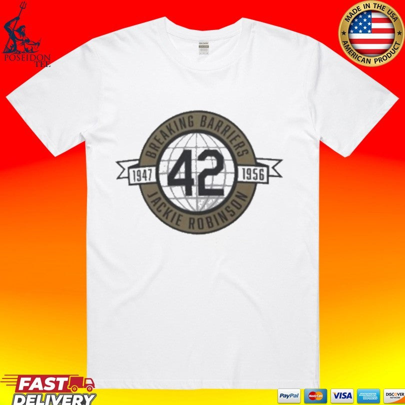 Dodgers Madness Jackie Robinson Barriers - Adult & Kids T-Shirts, Sweatshirts & Hoodies apparel design preview 1