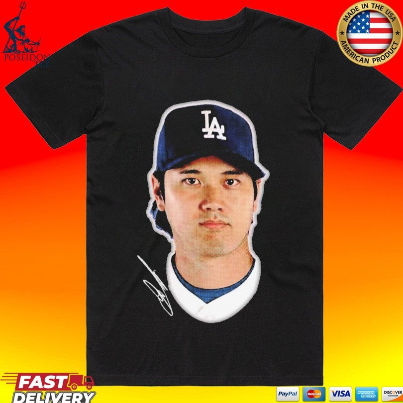 Dodgers Shohei Ohtani Headliner - Adult & Kids T-Shirts, Sweatshirts & Hoodies apparel design preview 1
