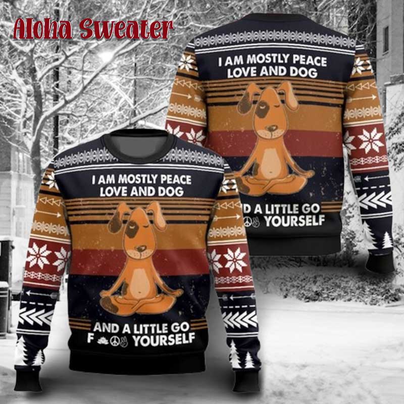 Dog Lover Don’t Stop Retrievin Ugly Christmas Sweater - Holiday Gift product image 3