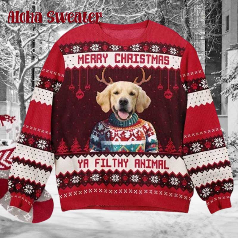 Doge Meme Merry Bonkmas Ugly Christmas Sweater - Holiday Gift product image 3