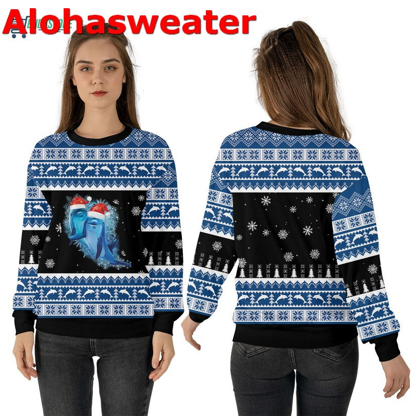 Dolphin Snowflake Christmas Sweater - Holiday Gift product image 4