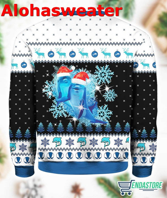 Dolphin With Snowflakes Christmas Sweater - Holiday Gift product image 3