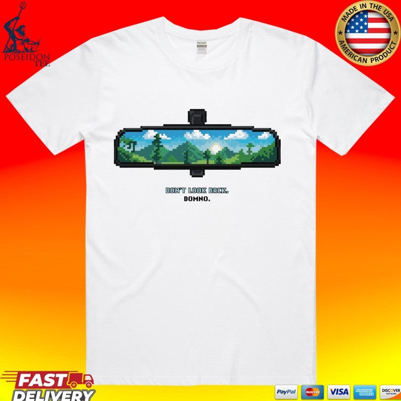 Domno Don't Look Back Rear View - Adult & Kids T-Shirts, Sweatshirts & Hoodies apparel design preview 1
