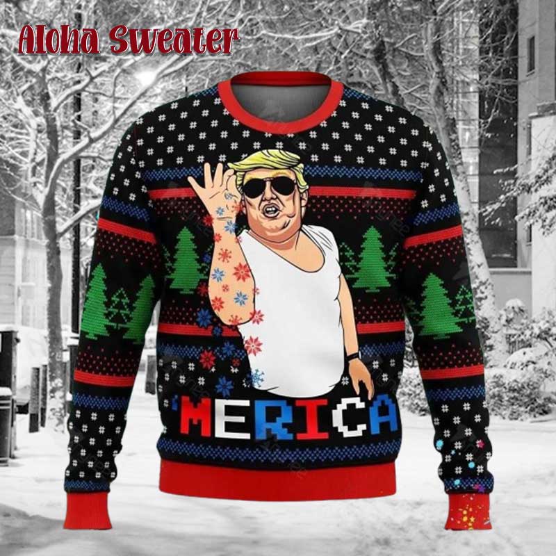 Trump Quote Make America Great Again Ugly Christmas Sweater - Holiday Gift product image 5