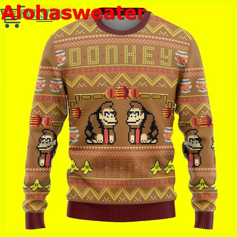 Donkey Buddies Christmas Unisex Womens & Mens Ugly Christmas Sweater - Holiday Gift product image 2