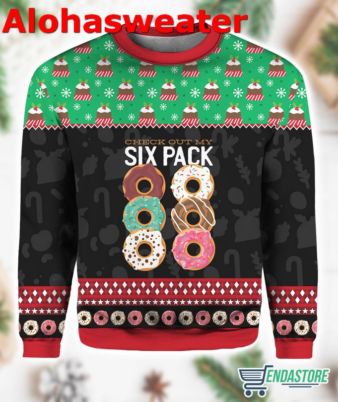 Donut Six Pack Ugly Christmas Sweater - Holiday Gift product image