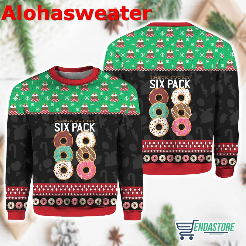 Donut Six Pack Ugly Christmas Sweater - Holiday Gift product image 3