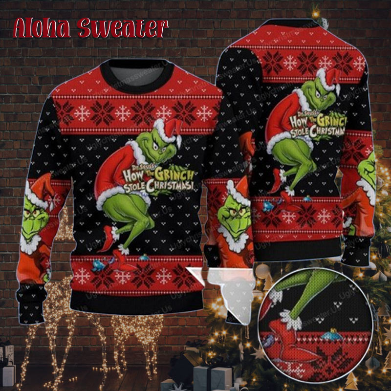 Merry Grinchmas The Mean1 Car Ugly Christmas Sweater - Holiday Gift product image 5