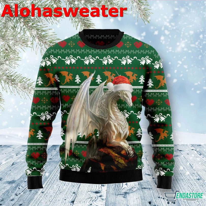 Dragon Nice Ugly Christmas Sweater - Holiday Gift product image