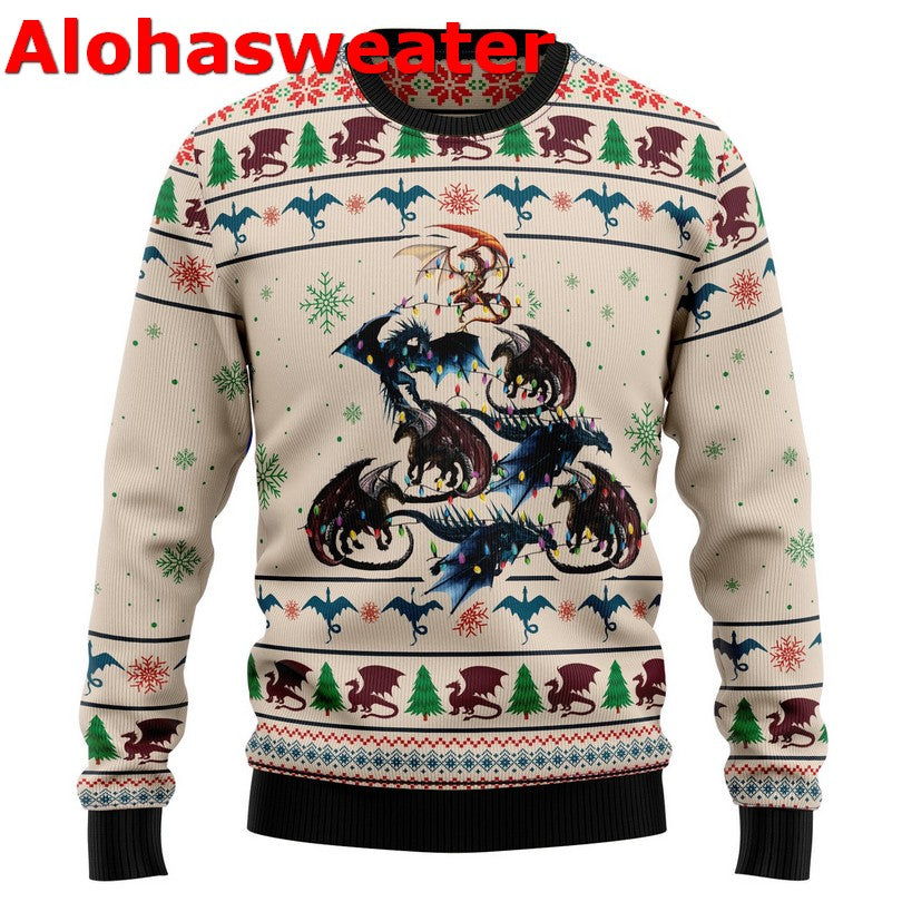 Dragon tree Christmas Sweater - Holiday Gift product image