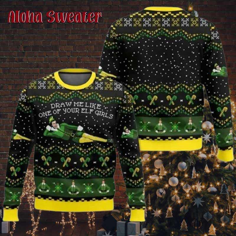 Elf Cartoon Costume Cosplay Ugly Christmas Sweater - Holiday Gift product image 2