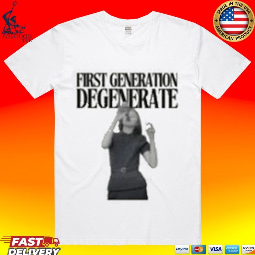 Earth To Eve First Generation Degenerate - Adult & Kids T-Shirts, Sweatshirts & Hoodies apparel design preview 1