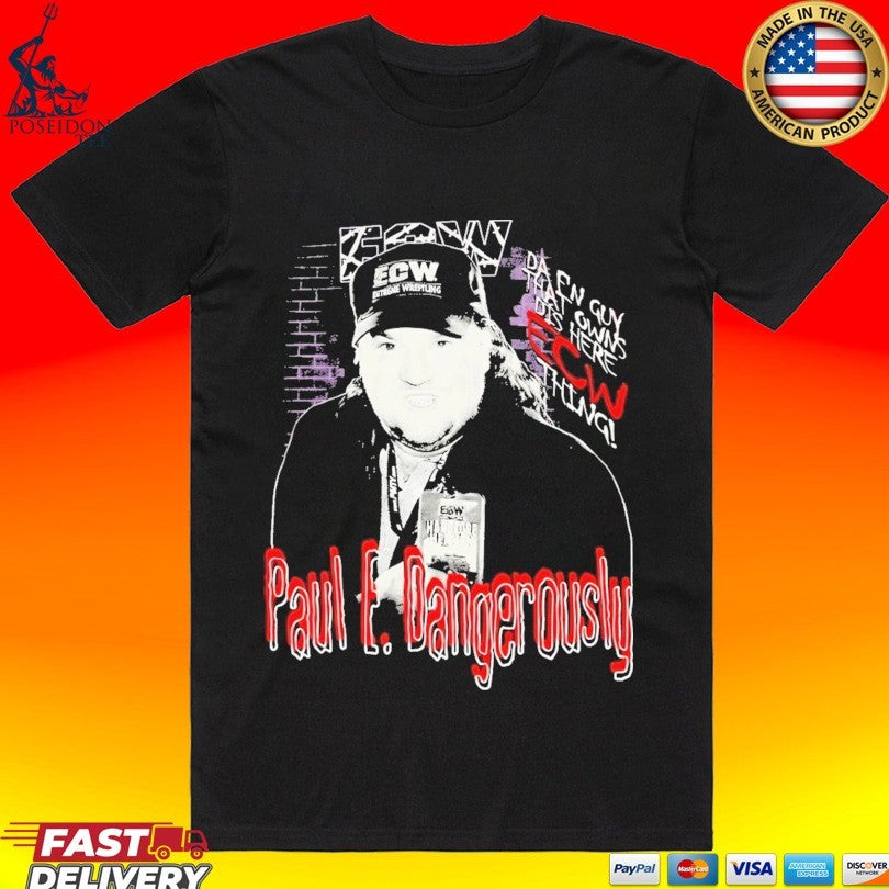 Ecw Paul Heyman Hardcore - Adult & Kids T-Shirts, Sweatshirts & Hoodies apparel design preview 1