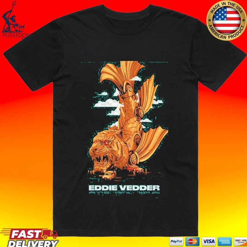 Eddie Vedder Apr 14 2026 Nagoya Japan - Adult & Kids T-Shirts, Sweatshirts & Hoodies apparel design preview 1